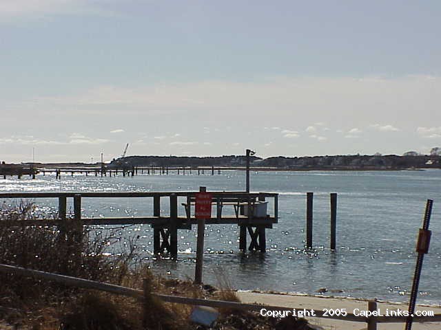 bass river in winter